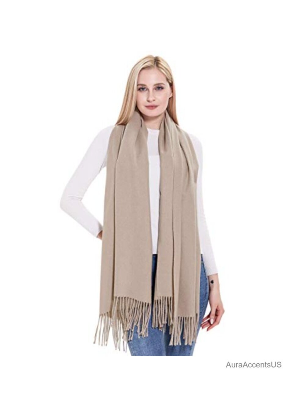 Super Soft Wool Pashmina Shawl Wrap for Women Wedding Formal Travel